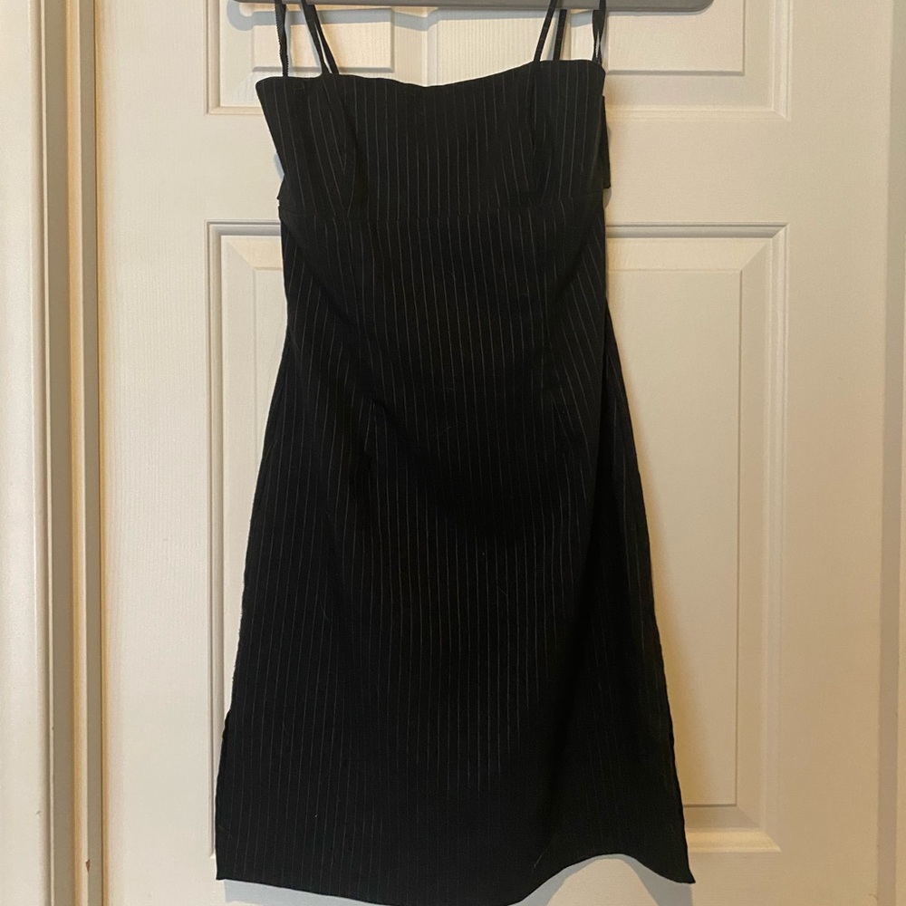 $Charlotte Russe Pinstripe Black Mini 5